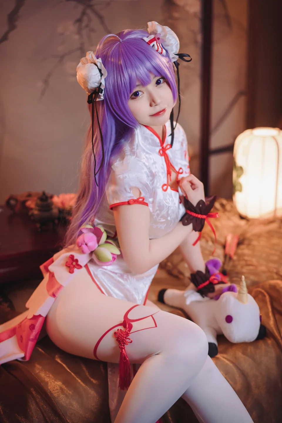 猫大人 - 碧蓝航线 独角兽 旗袍 [22P-348MB] tg@simisebaisi 【丝足阁】001.webp